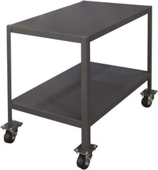 Durham - Mobile Work Bench - Steel, Gray, 48" Long x 30" Deep x 36" High - Eagle Tool & Supply