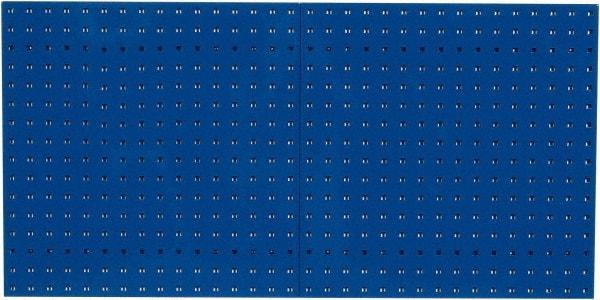 Triton - 24" Wide x 24" High Industrial Steel Tool Peg Board System - 2 Panels, Steel, Blue - Eagle Tool & Supply