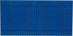 Triton - 24" Wide x 24" High Industrial Steel Tool Peg Board System - 2 Panels, Steel, Blue - Eagle Tool & Supply