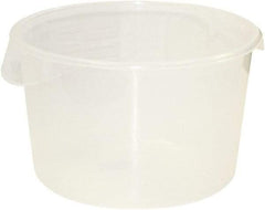 Rubbermaid - Round, Clear Polypropylene Food Storage Container - 8.1" High x 13.1" Wide - Eagle Tool & Supply