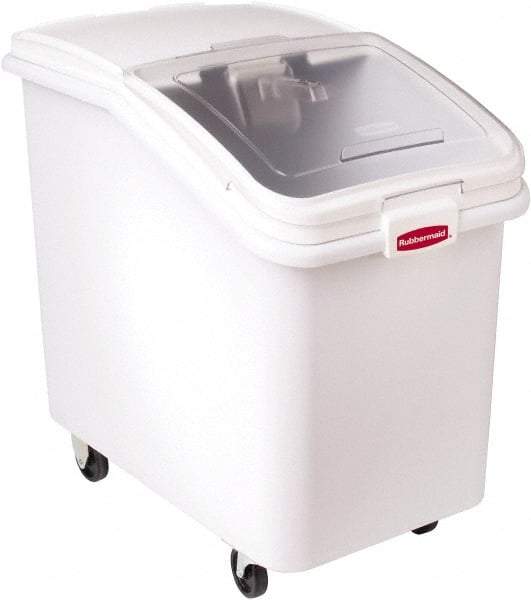 Rubbermaid - Rectangular, White Polypropylene Food Bin - 28" High x 18" Wide x 29.8" Long - Eagle Tool & Supply