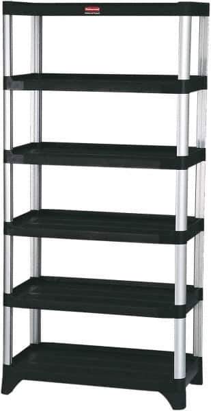 Rubbermaid - 73" High x 20" Wide x 35" Deep, 6 Shelf Structural Plastic Open Shelving - 20 Inches Wide x 73 Inches High x 35 Inches Deep, 800 lbs. Limit - Eagle Tool & Supply