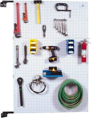 Triton - 48" Wide x 72" High Swing Panel Peg Board Storage System - 1 Panel, Hardboard, Brown - Eagle Tool & Supply