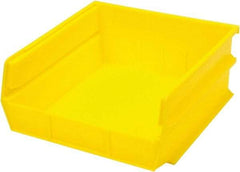 Triton - 10-7/8" Deep, Yellow Polypropylene Hopper Stacking Bin - 5" High x 11" Wide x 10-7/8" Long - Eagle Tool & Supply