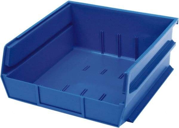 Triton - 10-7/8" Deep, Blue Polypropylene Hopper Stacking Bin - 5" High x 11" Wide x 10-7/8" Long - Eagle Tool & Supply