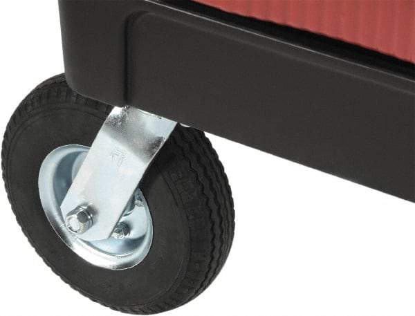 Rubbermaid - 8" High, Cart Caster Kit - Use with FG450088, FG451288, FG451388, FG452010, FG452088, FG453288, FG453388, FG454600, FG454610, FG454888 - Eagle Tool & Supply