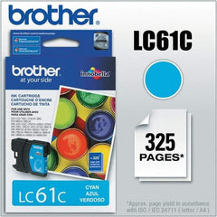 Brother - Cyan Ink Cartridge - Use with Brother DCP-J140W, 165C, 375CW, 385C, 395CN, 585CW, MFC-250C, 255CW, 290C, 295CN, 490CW, 495CW, J615W, 775CW, 790CW, 795CW, 990CW - Eagle Tool & Supply