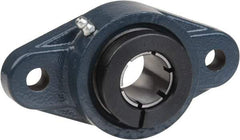 Value Collection - 3/4" ID, 4-7/16" OAL x 1-3/8" OAH 2-Bolt Flange - 1,494 Lb Static Cap, 2,877 Lb Dyn Cap, 3-17/32" Btw Mnt Hole Ctrs, 19/32" Base-to-Ctr Ht, Cast Iron - Eagle Tool & Supply