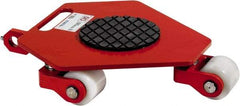 GKS - 2,200 Lb Capacity Steel Machine Dolly - 20" Long x 20.3" Wide x 3.9" High, 3.3" Wheels - Eagle Tool & Supply