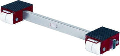GKS - 44,000 Lb Capacity Steel Machine Dolly - 11" Long x 63" Wide x 7.1" High, 5-1/2" Wheels - Eagle Tool & Supply