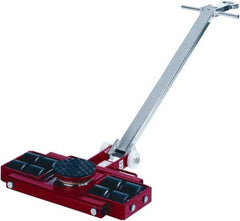 GKS - 13,200 Lb Capacity Steel Machine Dolly - 24" Long x 20-1/2" Wide x 4.3" High, 3.3" Wheels - Eagle Tool & Supply