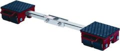 GKS - 13,200 Lb Capacity Steel Machine Dolly - 7.9" Long x 40.6" Wide x 4.3" High, 3.3" Wheels - Eagle Tool & Supply