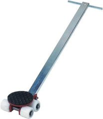 GKS - 4,400 Lb Capacity Steel Machine Dolly - 9.3" Long x 8.9" Wide x 4.3" High, 3.3" Wheels - Eagle Tool & Supply