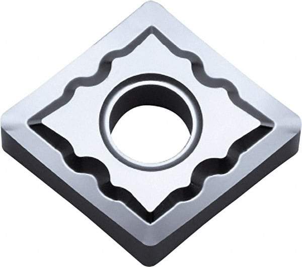 Kyocera - CNGG431 AH Grade KW10 Carbide Turning Insert - Uncoated, 80° Diamond, 1/2" Inscr Circle, 3/16" Thick, 1/64" Corner Radius - Eagle Tool & Supply