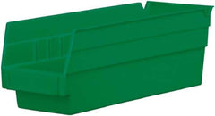 Akro-Mils - 11-5/8" Deep, Green Hopper Shelf Bin - 4" High x 4-1/8" Wide x 11-5/8" Long - Eagle Tool & Supply