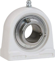 Value Collection - 5/8" ID, 2-7/8" OAL x 2-19/32" OAH Tapped Base - 1,495 Lb Static Cap, 2,877 Lb Dyn Cap, 2" Btw Mnt Hole Ctrs, 1-5/16" Base-to-Ctr Ht, Thermoplastic - Eagle Tool & Supply