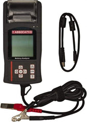 Associated Equipment - 12 Volt Battery Tester with Case & Manual - 100 to 1,700 CCA Range, 5' Cable - Eagle Tool & Supply