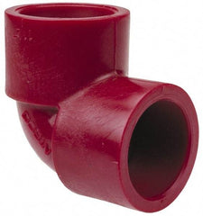 NIBCO - 1-1/2" PVDF Plastic Pipe 90° Elbow - Schedule 80, S x S End Connections - Eagle Tool & Supply