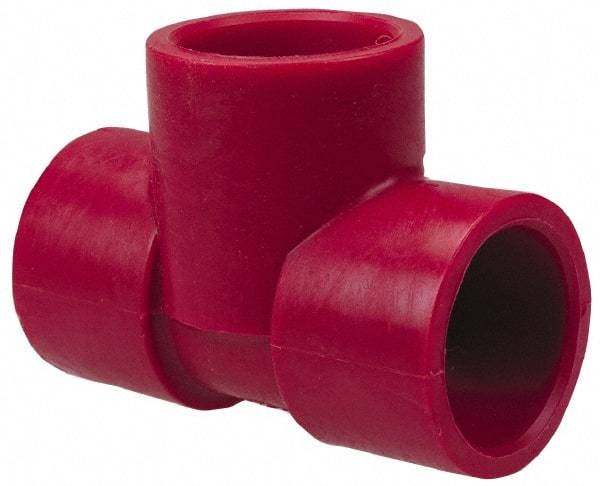 NIBCO - 4" PVDF Plastic Pipe Fitting - S x S x S End Connections - Eagle Tool & Supply