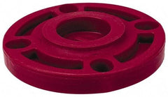 NIBCO - 2" Pipe, 6" OD, PVDF Blind Pipe Flange - Schedule 80, Red - Eagle Tool & Supply