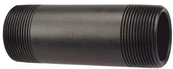 NIBCO - 1/2" Pipe, PVDF Threaded Plastic Pipe Nipple - Schedule 80, Red - Eagle Tool & Supply