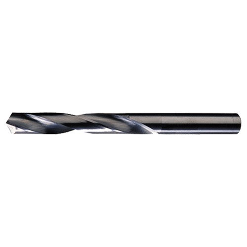 ‎#50 Dia. × 0.07″ Shank × 7/8″ Flute Length × 1-3/4″ OAL, 118°, Bright, 2xD Flute, Round Solid Carbide Drill - Exact Industrial Supply