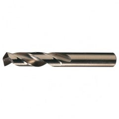 #45 RHS / RHC HSS-CO 8% (M42) 135 Degree Split Point Heavy Duty Cobalt Screw Machine Drill - Straw / Gold Oxide - Eagle Tool & Supply