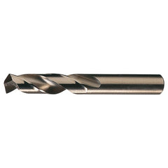 #5 RHS / RHC HSS-CO 8% (M42) 135 Degree Split Point Heavy Duty Cobalt Screw Machine Drill - Straw / Gold Oxide - Exact Industrial Supply