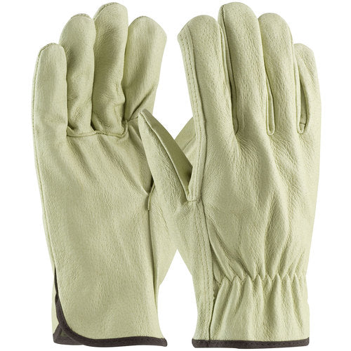 ‎70-301/XL Leather Drivers Gloves - Top Grain Pigskin Leather Drivers - Economy Grade - Straight Thumb - Exact Industrial Supply