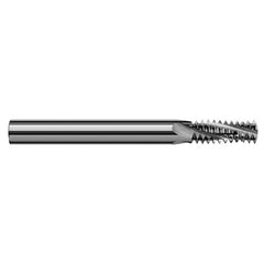 ‎0.4950″ Cutter Diameter × 1.2500″ (1-1/4″) Length of Cut Carbide Multi-Form 3/4″-10 Thread Milling Cutter, 4 Flutes - Exact Industrial Supply