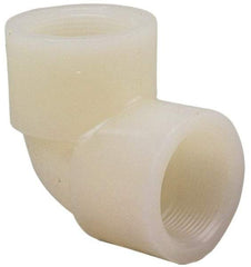 NIBCO - 1" PVDF Plastic Pipe 90° Elbow - Schedule 80, FIPT x FIPT End Connections - Eagle Tool & Supply