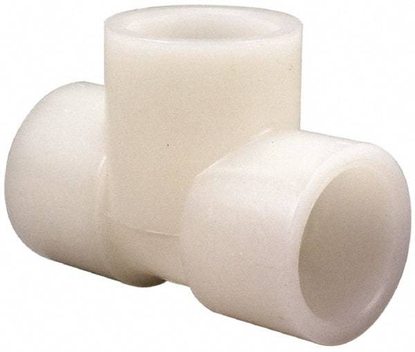NIBCO - 1" PVDF Plastic Pipe Socket Tee - Schedule 80, S x S x S End Connections - Eagle Tool & Supply