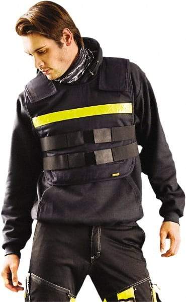 OccuNomix - One Size Fits Most, Porban Blue Cooling Vest - 36 to 54" Chest, Hook & Loop Front, Cotton - Eagle Tool & Supply