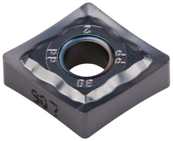 Iscar - CNMG432 PP Grade IC907 Carbide Turning Insert - TiAlN Finish, 80° Diamond, 1/2" Inscr Circle, 3/16" Thick, 1/32" Corner Radius - Eagle Tool & Supply