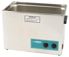 CREST ULTRASONIC - Bench Top Water-Based Ultrasonic Cleaner - 7 Gal Max Operating Capacity, Stainless Steel Tank, 368.3mm High x 533.4mm Long x 323.85mm Wide, 117 Input Volts - Eagle Tool & Supply