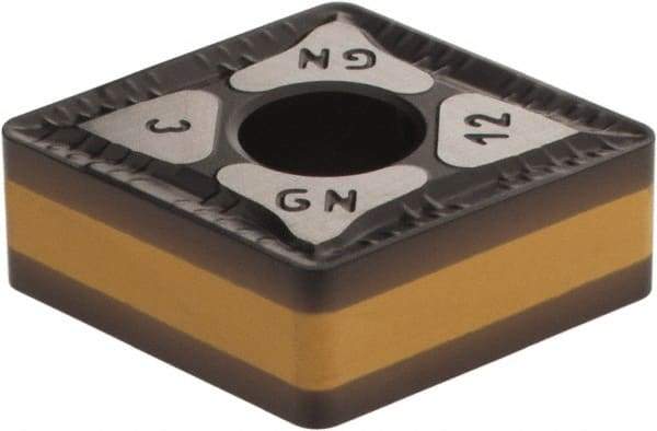 Iscar - CNMG543 GN Grade IC8250 Carbide Turning Insert - TiCN/Al2O3/TiN Finish, 80° Diamond, 5/8" Inscr Circle, 1/4" Thick, 3/64" Corner Radius - Eagle Tool & Supply