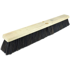 18″ Medium Sweep Floor Brush, Horsehair and Polystyrene Border w/Black Polypropylene - Eagle Tool & Supply