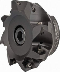 Kennametal - 4" Cut Diam, 0.138" Max Depth, 1-1/4" Arbor Hole, 8 Inserts, XE 16 Insert Style, Indexable Copy Face Mill - C7792VXE16-A4.0Z08R Cutter Style, 1.97" High, Through Coolant, Series 7792 - Eagle Tool & Supply