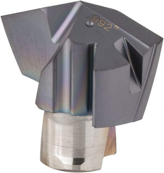 Iscar - Series ICP, 0.992" Diam Grade IC908 140° Replaceable Drill Tip - Carbide, TiAlN Finish, 25 Seat Size, Through Coolant - Eagle Tool & Supply