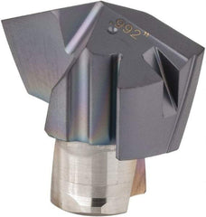 Iscar - Series ICP, 0.992" Diam Grade IC908 140° Replaceable Drill Tip - Carbide, TiAlN Finish, 25 Seat Size, Through Coolant - Eagle Tool & Supply