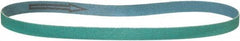 DeWALT - 1/2" Wide x 18" OAL, 80 Grit, Aluminum Oxide Abrasive Belt - Aluminum Oxide, Medium, Nonwoven, Wet/Dry - Eagle Tool & Supply
