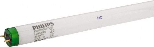 Philips - 32 Watt Fluorescent Tubular Medium Bi-Pin Lamp - 3,500°K Color Temp, 2,950 Lumens, T8, 24,000 hr Avg Life - Eagle Tool & Supply