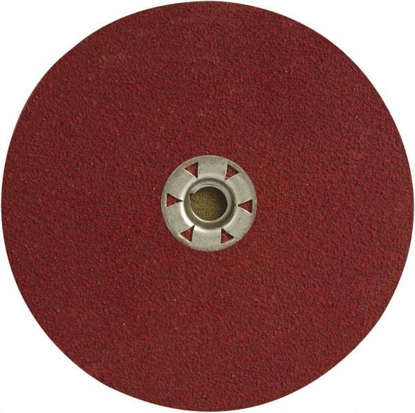 DeWALT - 7" Diam 5/8-11 Threaded Hole 24 Grit Fiber Disc - Coarse Grade, Ceramic, 8,700 Max RPM - Eagle Tool & Supply