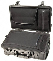 Pelican Products, Inc. - 13-13/16" Wide x 13-13/16" Deep x 9" High, Clamshell Hard Case - Black, Plastic - Eagle Tool & Supply