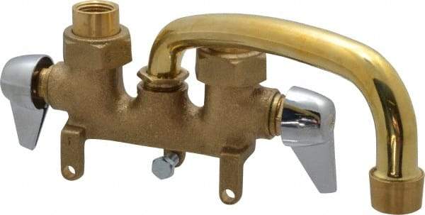 B&K Mueller - Standard, Two Handle Design, Brass, Clamp, Laundry Faucet - 6 Inch Spout, Lever Handle - Eagle Tool & Supply