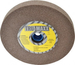 Tru-Maxx - 60 Grit Aluminum Oxide Bench & Pedestal Grinding Wheel - 6" Diam x 1" Hole x 3/4" Thick, 5410 Max RPM, O Hardness, Medium Grade , Vitrified Bond - Eagle Tool & Supply