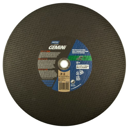 16″ × 1/8″ × 1″ Concrete High Speed Cut-Off Wheel Type 01 Straight Silicon Carbide - Eagle Tool & Supply