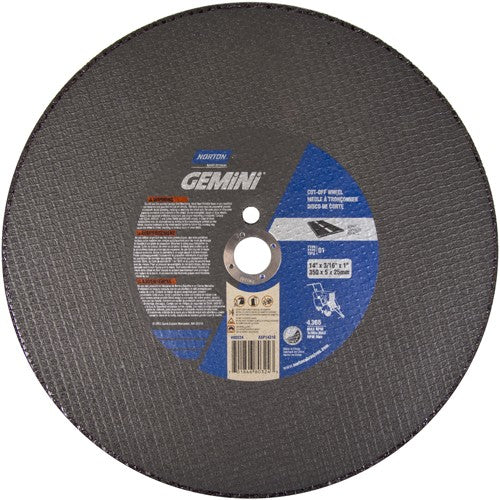 14″ × 3/16″ × 1″ Asphalt - CP Walk-Behind Cut-Off Wheel Type 01 Straight 24 - Eagle Tool & Supply