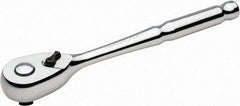 Paramount - 3/8" Drive Pear Head Quick-Release Ratchet - Chrome Finish, 8" OAL, 72 Gear Teeth - Eagle Tool & Supply