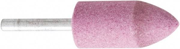 Camel Grinding Wheels - 7/8" Head Diam x 2" Thickness, A11, Tree End, Aluminum Oxide Mounted Point - Pink, Medium Grade - Eagle Tool & Supply